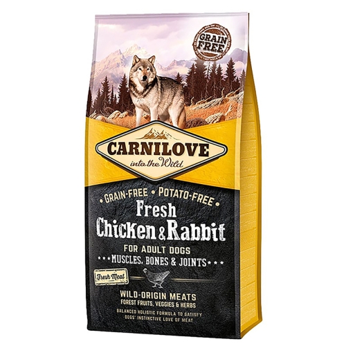 Carnilove Fresh kuivtoit koertele kana/jänes 12 kg