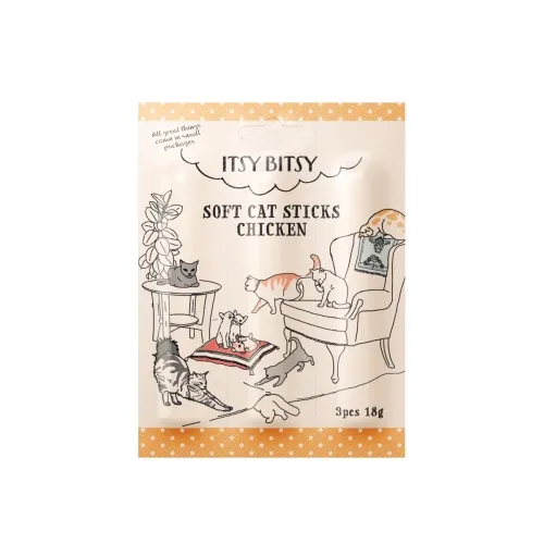 ItsyBitsy kassi maius, lihapulgad kanaga, 3 tk