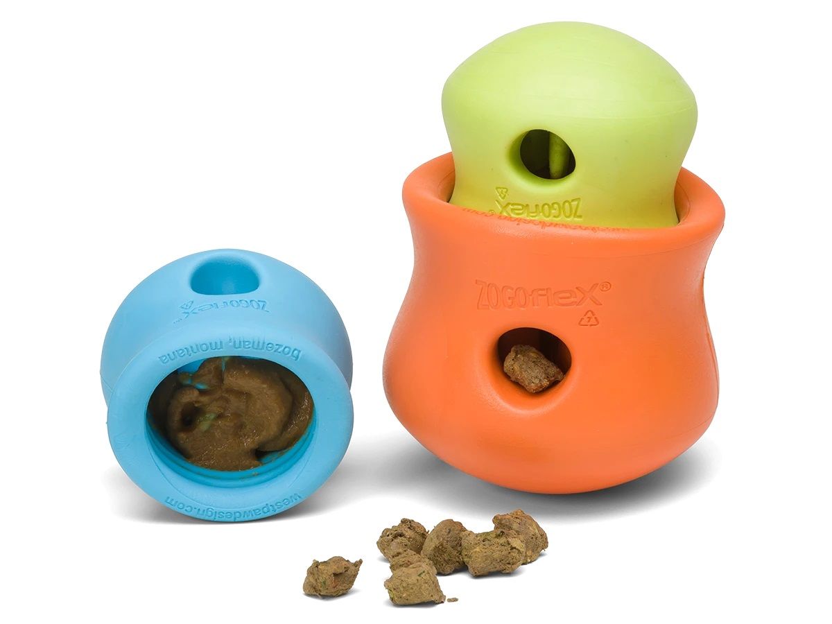 West Paw Toppl kummist mänguasi koertele 9 cm, oranž