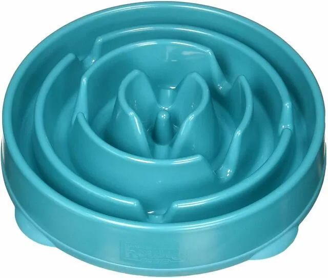 Outward Hound Fun Feeder kauss aeglaseks söötmiseks, L, türkiis - Tootepilt 3