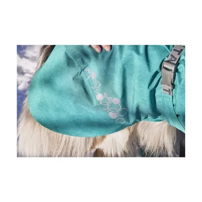 Hurtta Monsoon Coat II ECO vihmajope, 35, sinakasroheline - Tootepilt 5