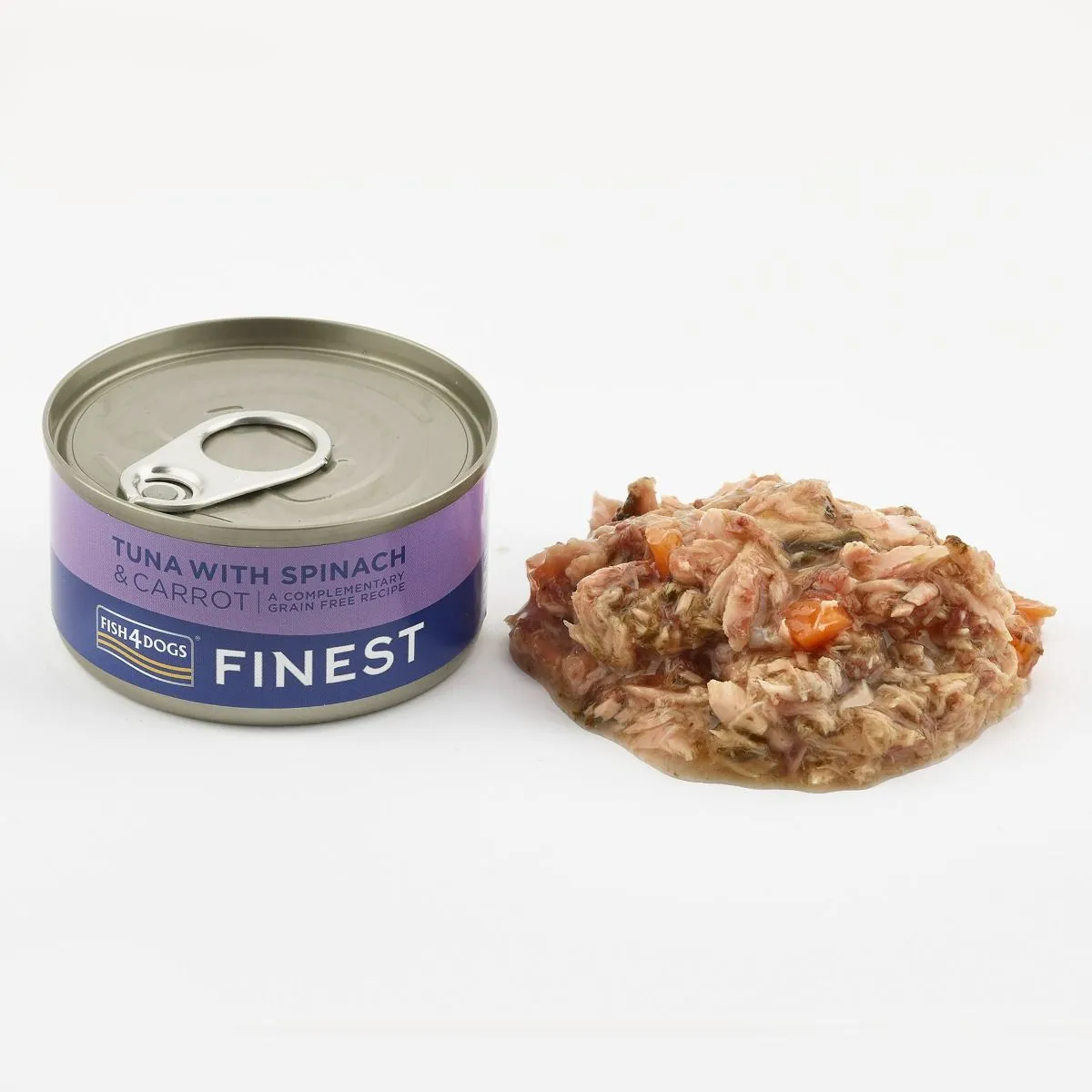 Fish4Dogs konserv koertele tuunikala, porgandi ja spinatiga 85 g - Tootepilt 2
