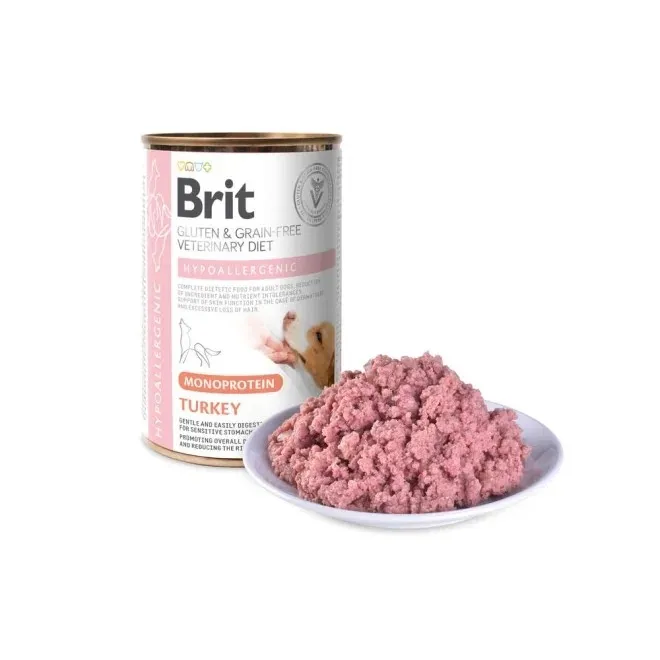 Brit GF Hypo Mono erisööt, konserv koerale, kalkun, 400 g - Tootepilt 2