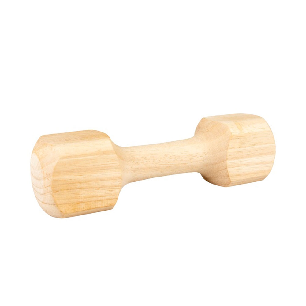 Duvoplus Dumbbell koera mänguasi puidust hantel L, pruun