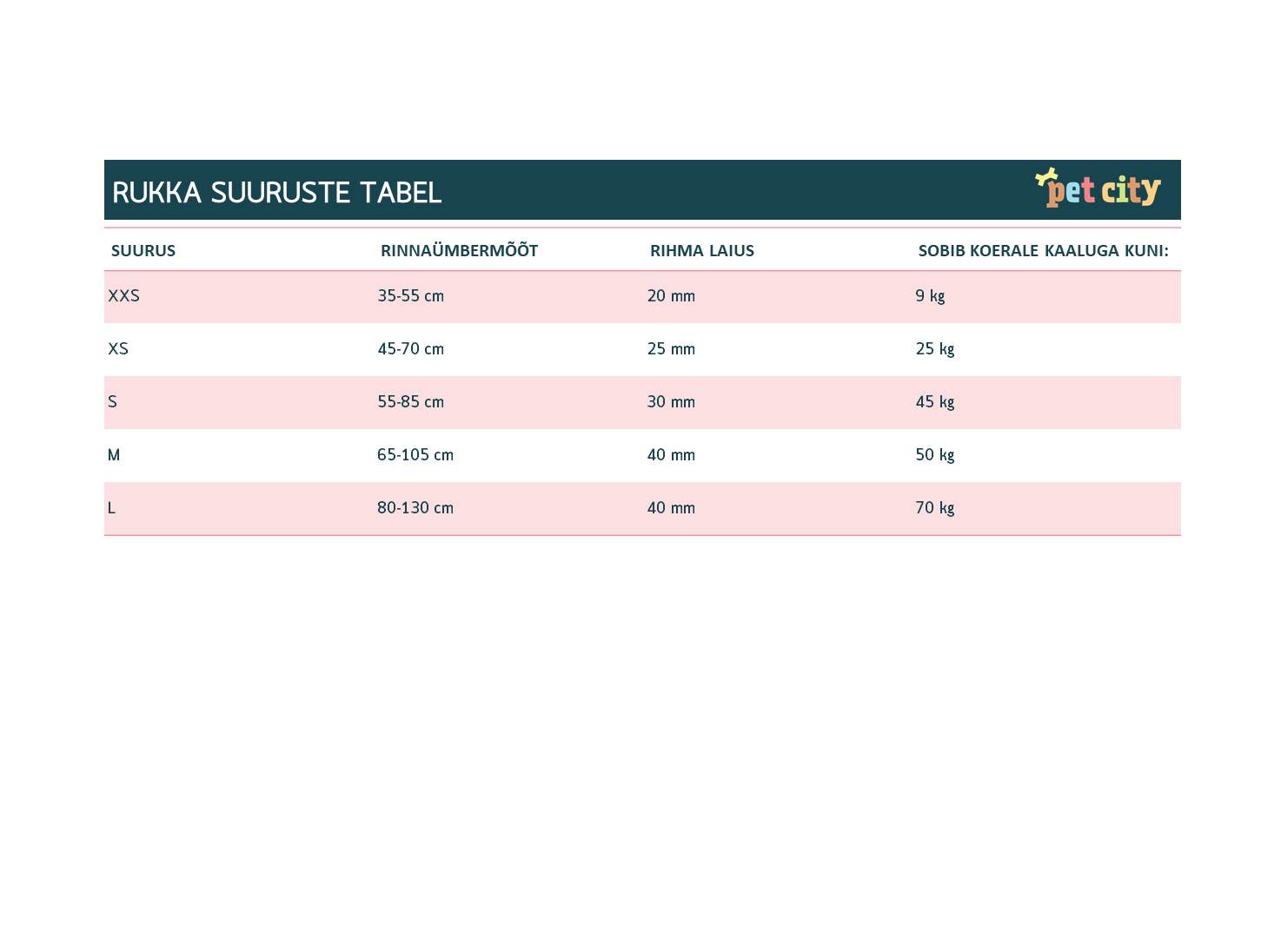 Rukka Form traksid XS 25mm/45-70 cm, must