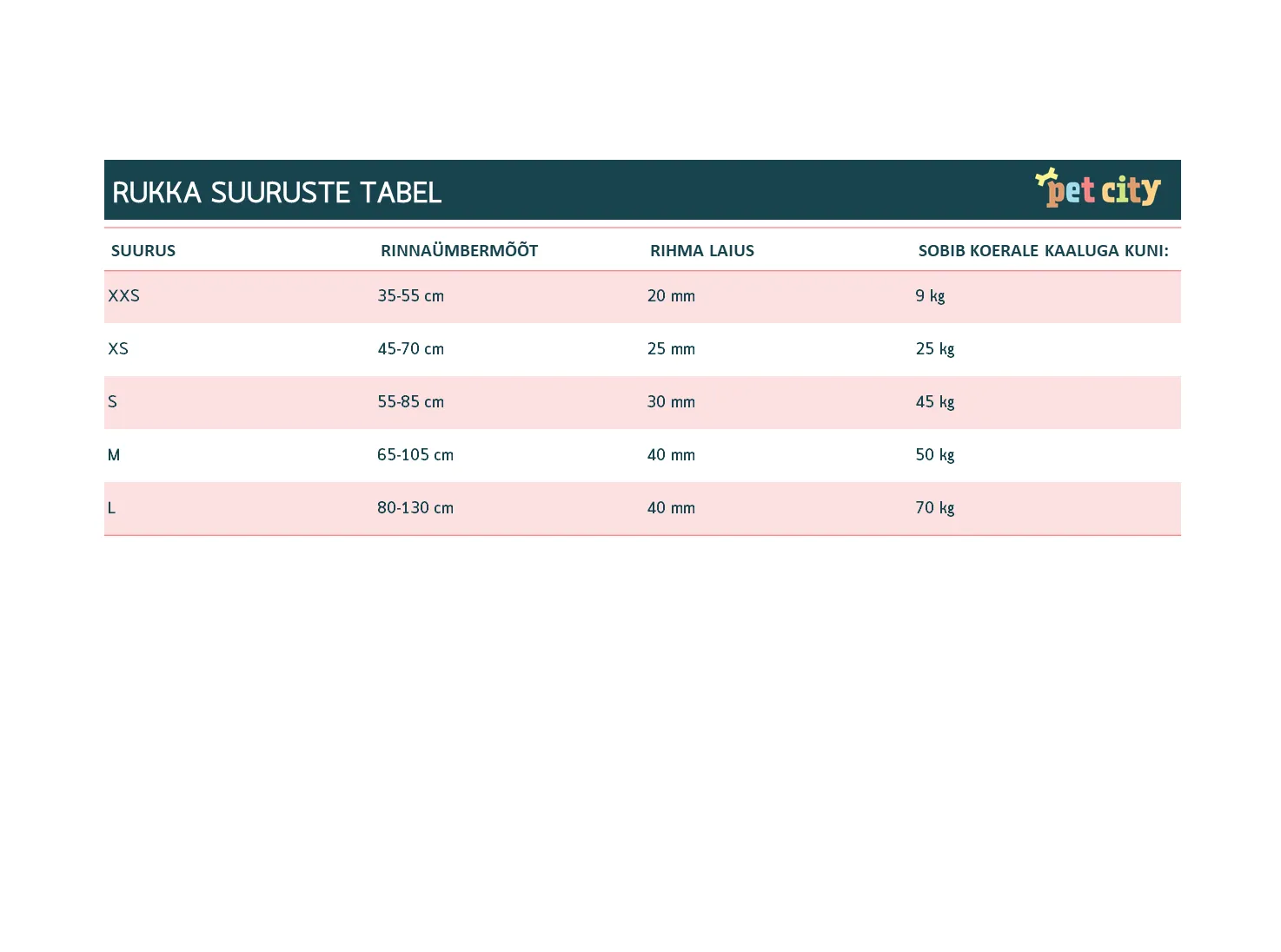 Rukka Form traksid XS 25mm/45-70 cm, must