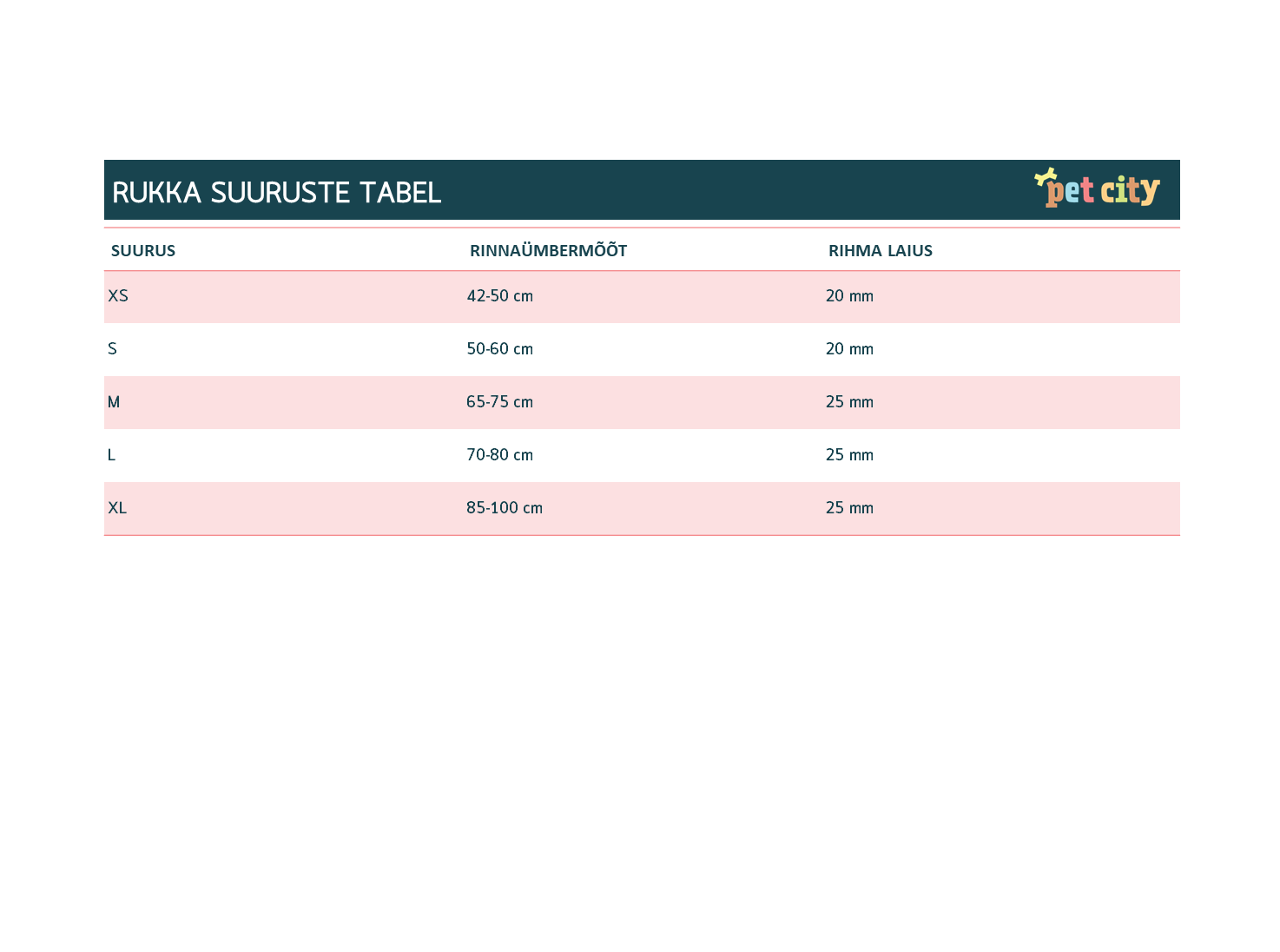 RUKKA Solid traksid S, 20 mm/50-60 cm, must
