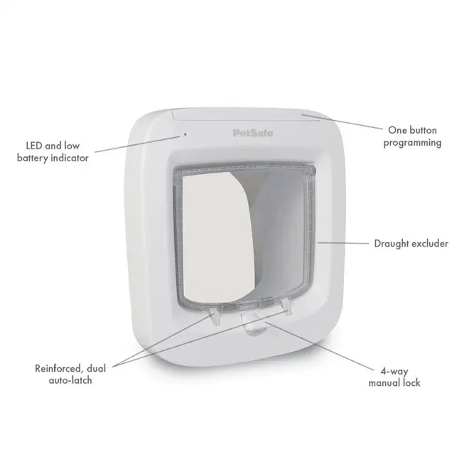PetSafe Microchip Cat Flap kassiluuk, valge - Tootepilt 6