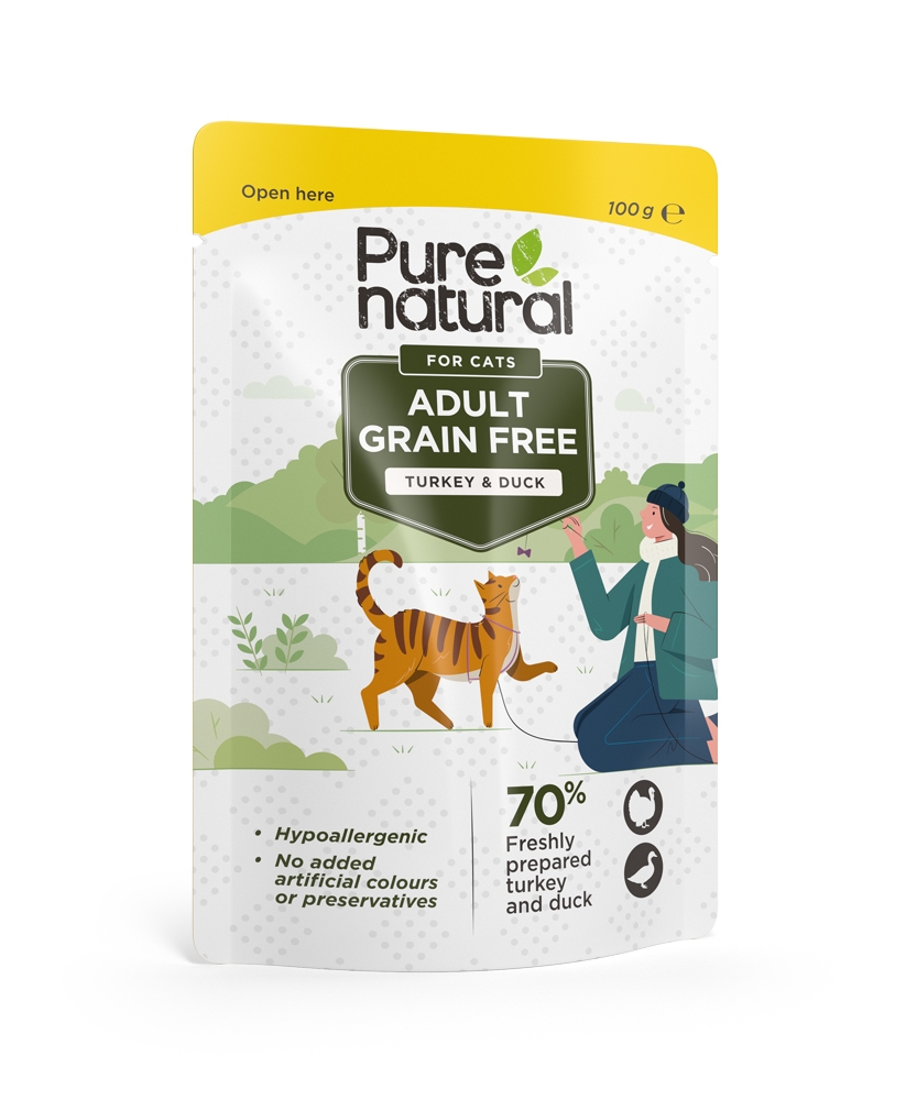 Purenatural kassi einekotike, kalkun/part, teraviljavaba, 100 g - Tootepilt 2