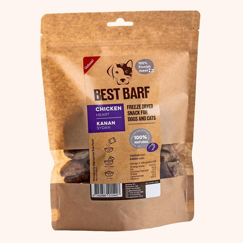 Best Barf külmkuivatatud maius, kana süda 100 g - Tootepilt 5