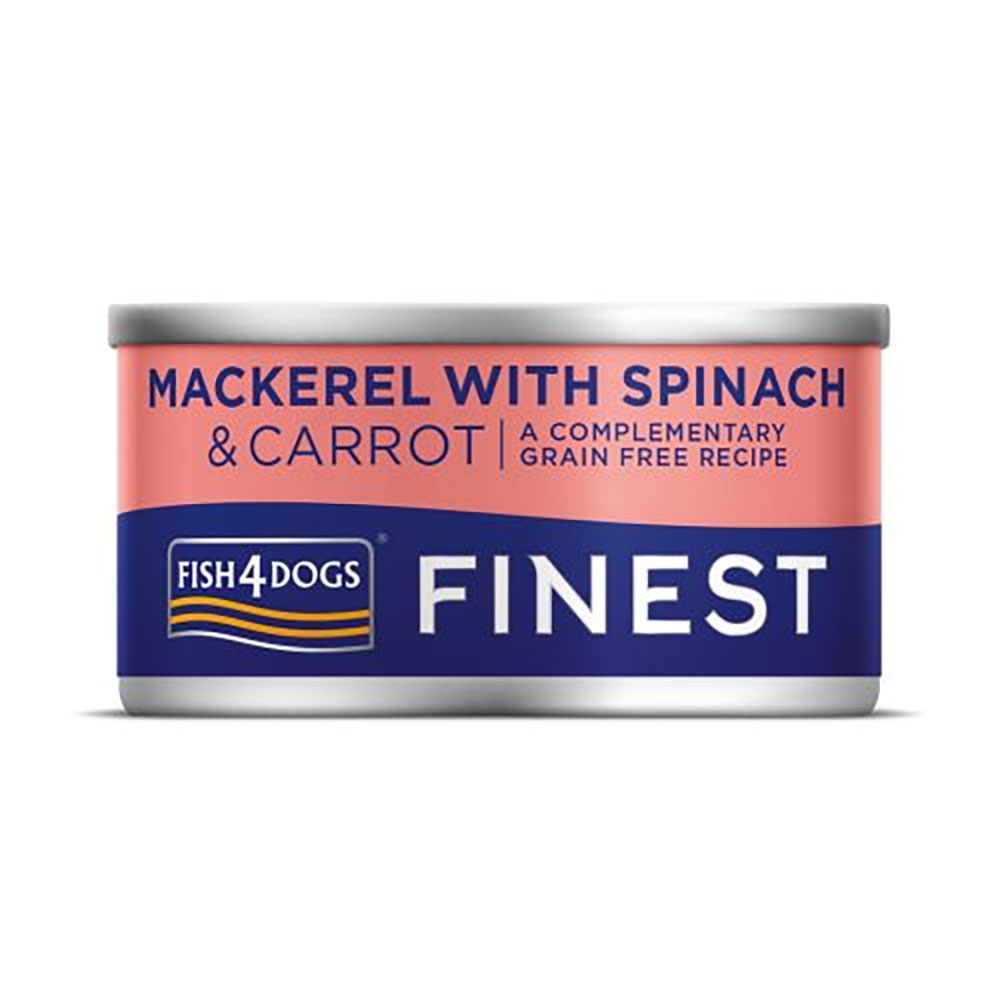 Fish4Dogs konserv koertele makrelli, porgandi ja spinatiga 85 g - Tootepilt 4