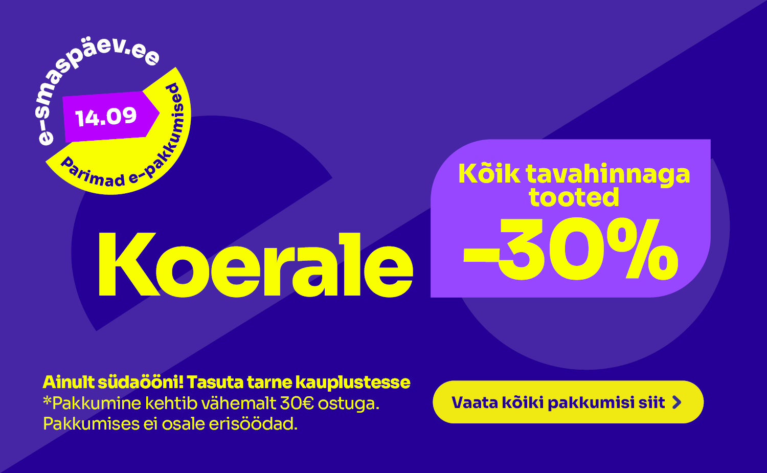 Kõik koerale -30%